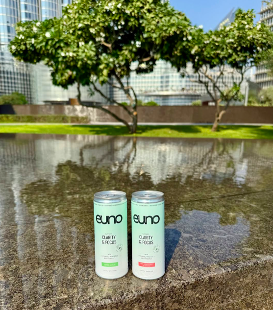 Euno's caffeine-free drinks made with adaptogens and nootropics for enhanced focus and clarity