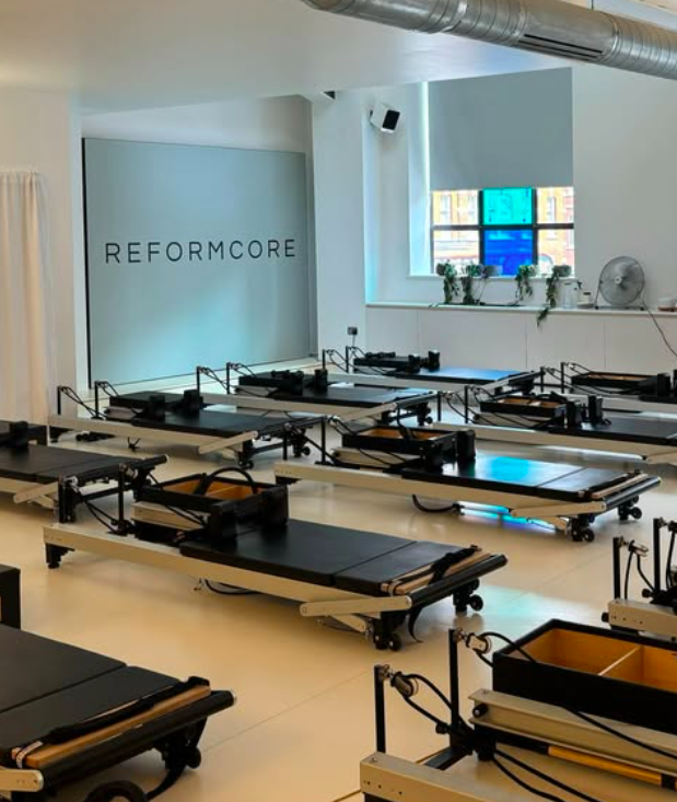 Reformercore studio with bright natural lights